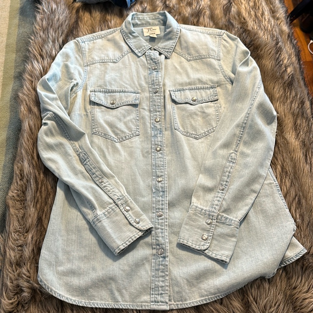 J Crew Chambray button down
